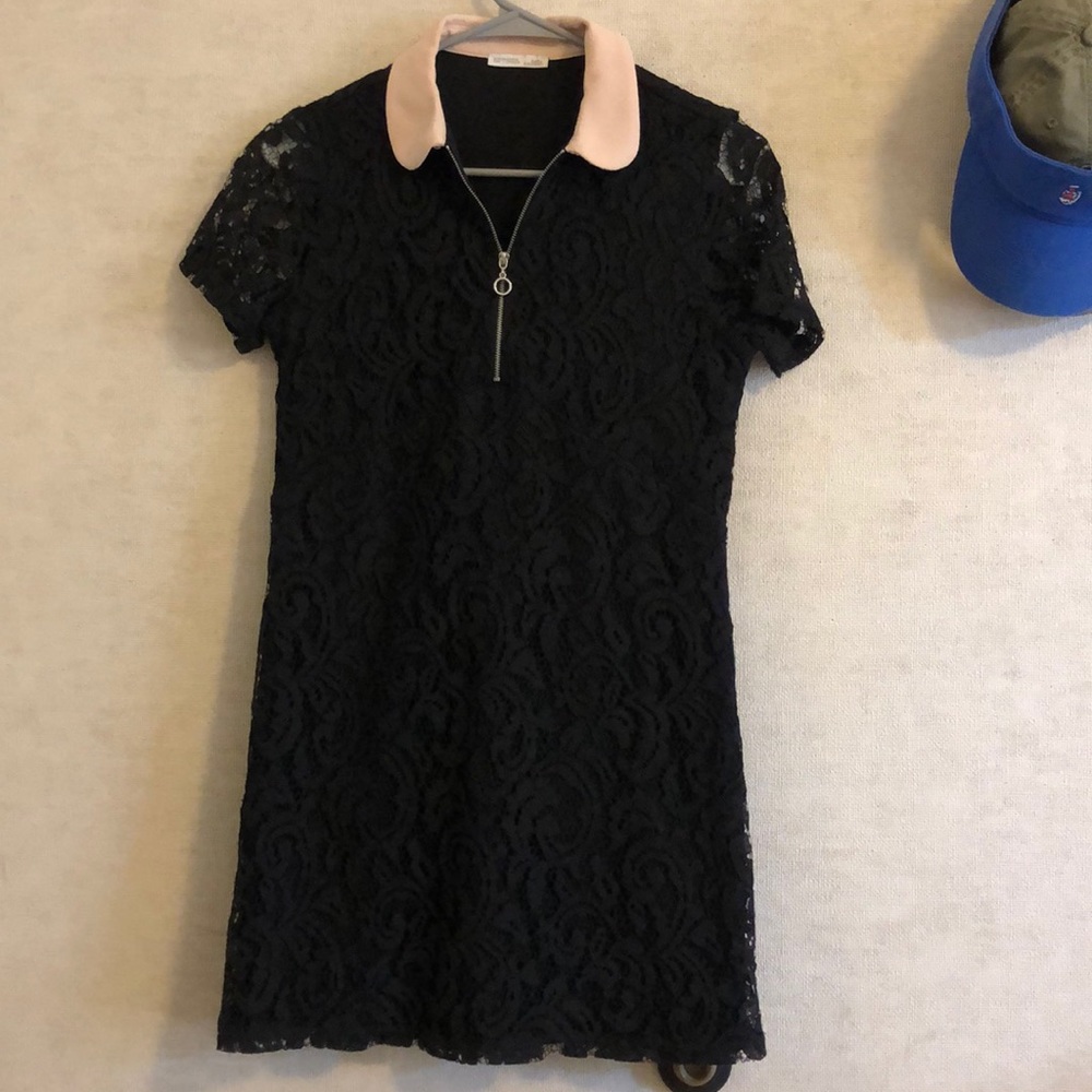 ZARA black dress floral